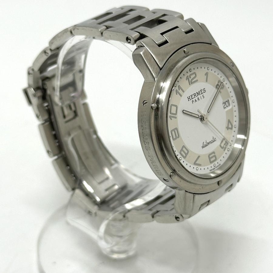 HERMES エルメス CL1.810 クリッパー デイト 自動巻き 腕時計 シルバー メンズ【中古】 | HERMES | 02