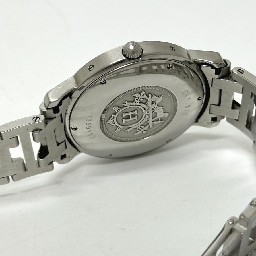 HERMES エルメス CL1.810 クリッパー デイト 自動巻き 腕時計 シルバー メンズ【中古】 | HERMES | 05