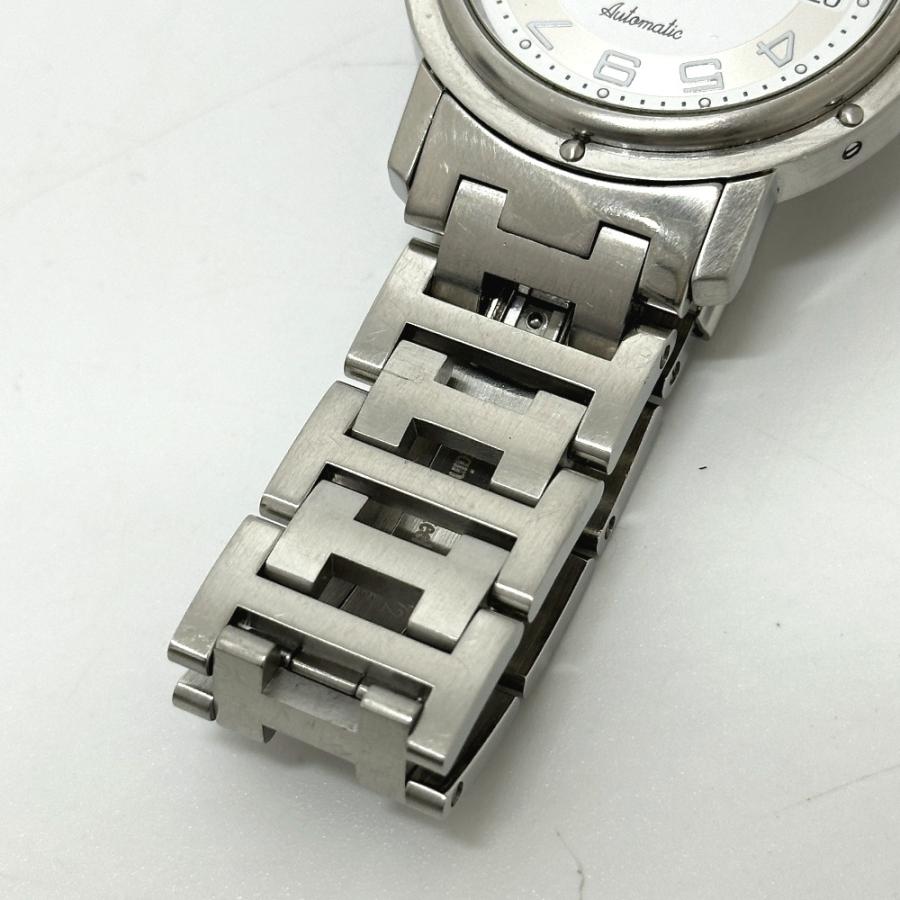 HERMES エルメス CL1.810 クリッパー デイト 自動巻き 腕時計 シルバー メンズ【中古】 | HERMES | 08