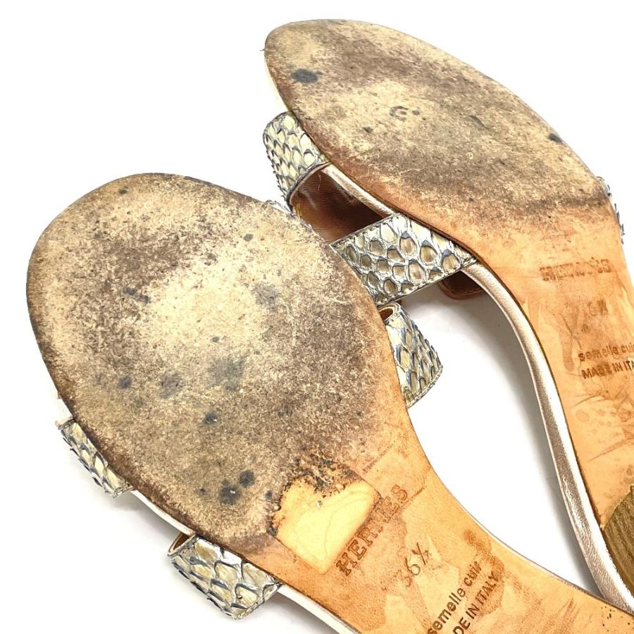 HERMES エルメス Ｈモチーフ オアジス オアシス ミュール サンダル 靴 レディースシューズ レディース ベージュ系 | HERMES | 12