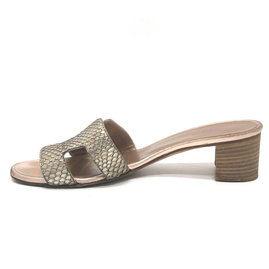 HERMES エルメス Ｈモチーフ オアジス オアシス ミュール サンダル 靴 レディースシューズ レディース ベージュ系 | HERMES | 05