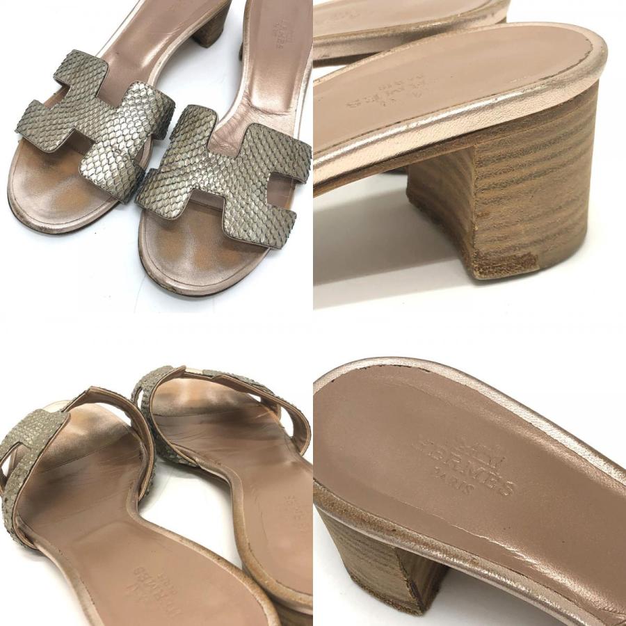 HERMES エルメス Ｈモチーフ オアジス オアシス ミュール サンダル 靴 レディースシューズ レディース ベージュ系 | HERMES | 08