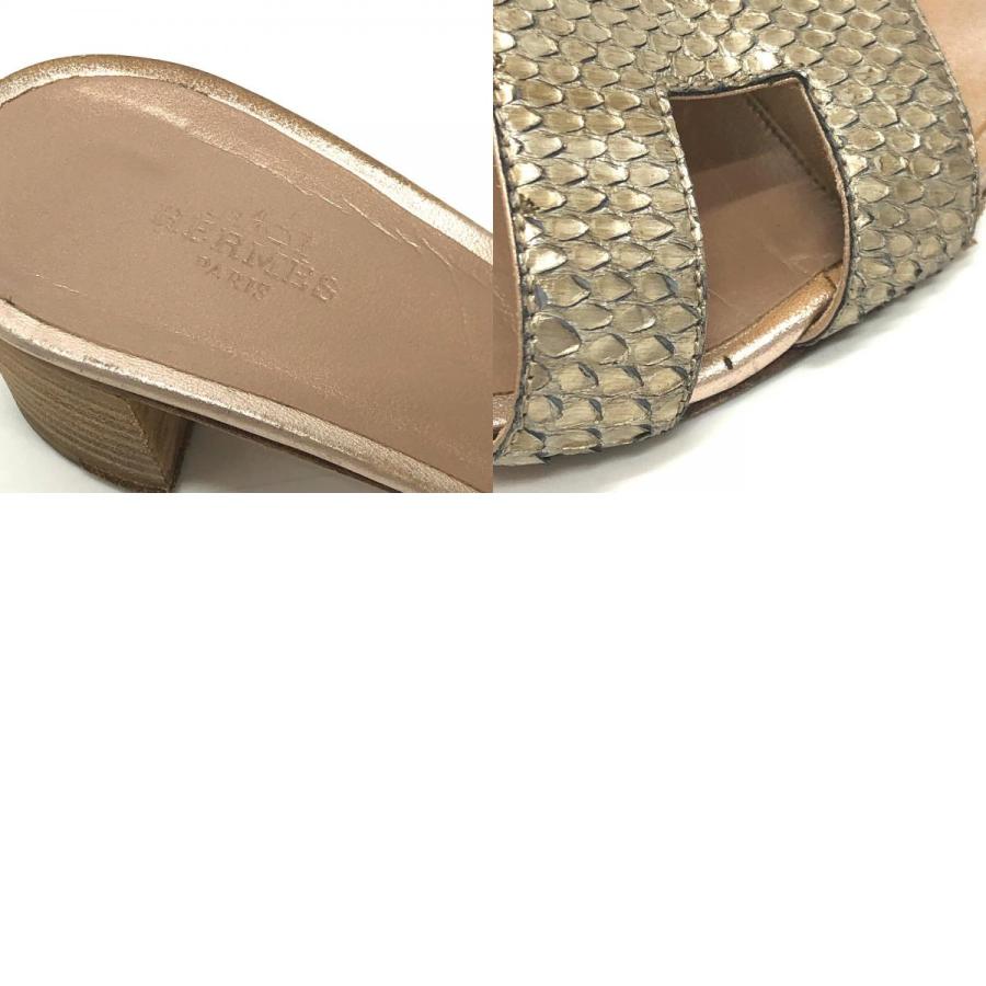 HERMES エルメス Ｈモチーフ オアジス オアシス ミュール サンダル 靴 レディースシューズ レディース ベージュ系 | HERMES | 09