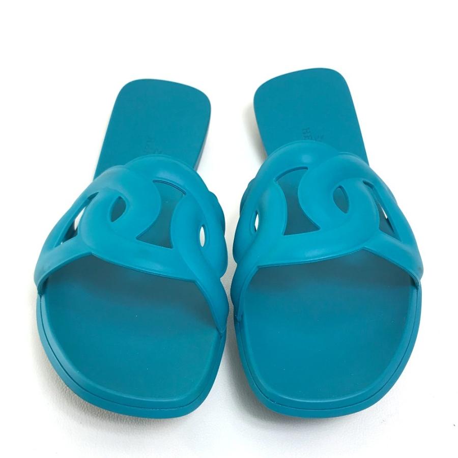 HERMES エルメス ペタンコ アロハ シェーヌダンクル フラット サンダル