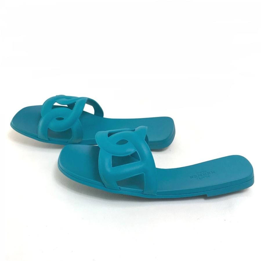 HERMES エルメス ペタンコ アロハ シェーヌダンクル フラット サンダル