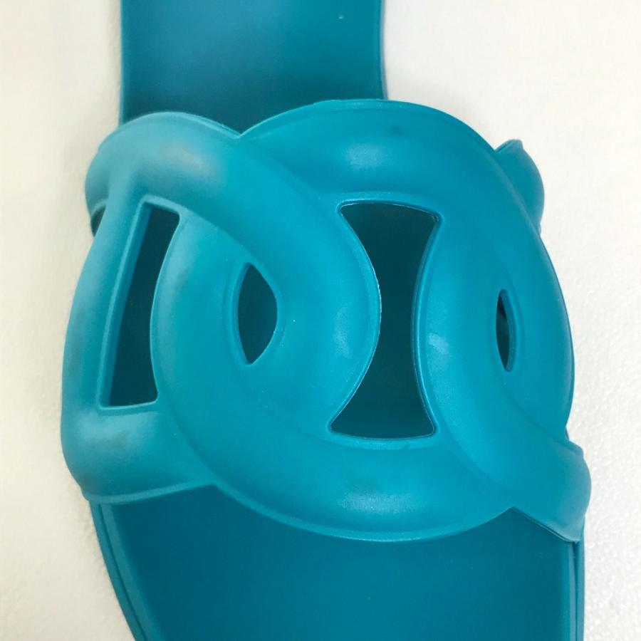 HERMES エルメス ペタンコ アロハ シェーヌダンクル フラット サンダル