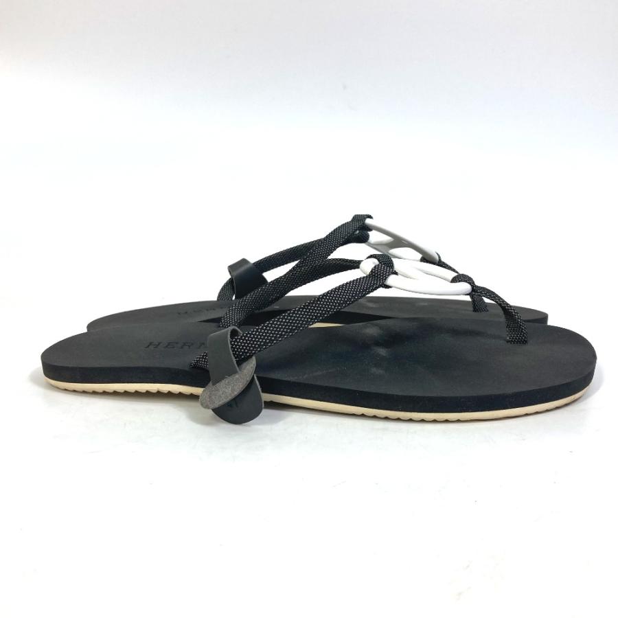 HERMES エルメス シェーヌダンクル カラネラ ビーチサンダル 靴 サンダル ラバー ブラック レディース【中古】 | HERMES | 03
