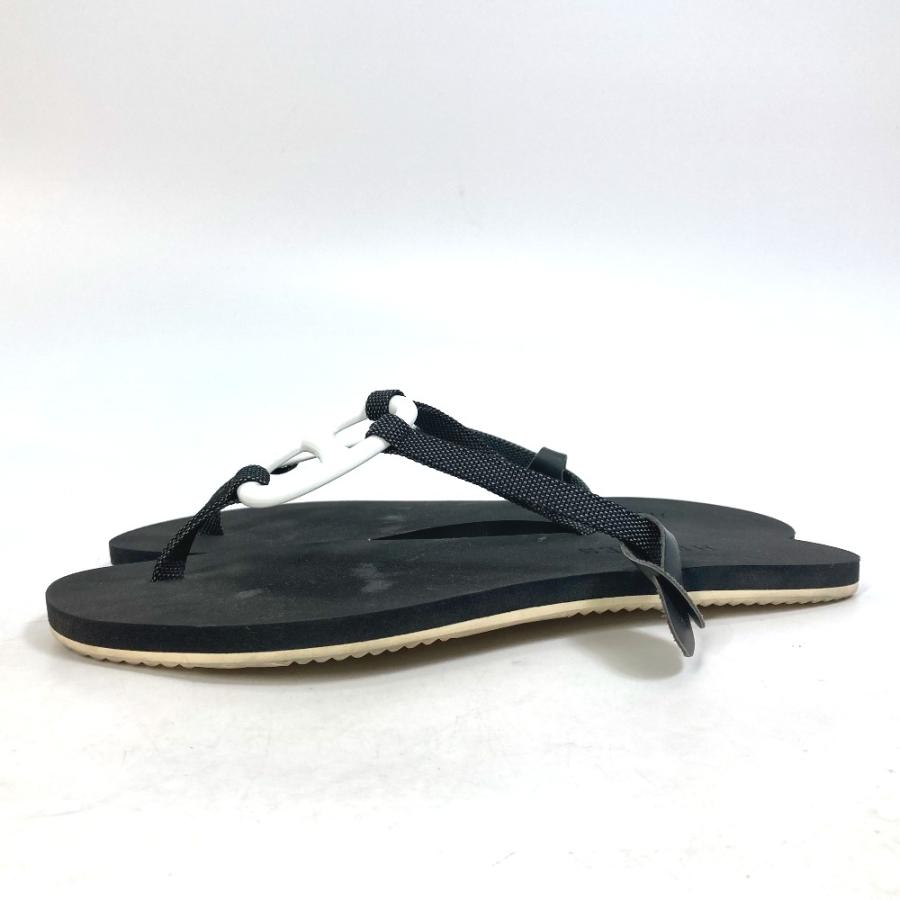 HERMES エルメス シェーヌダンクル カラネラ ビーチサンダル 靴 サンダル ラバー ブラック レディース【中古】 | HERMES | 04
