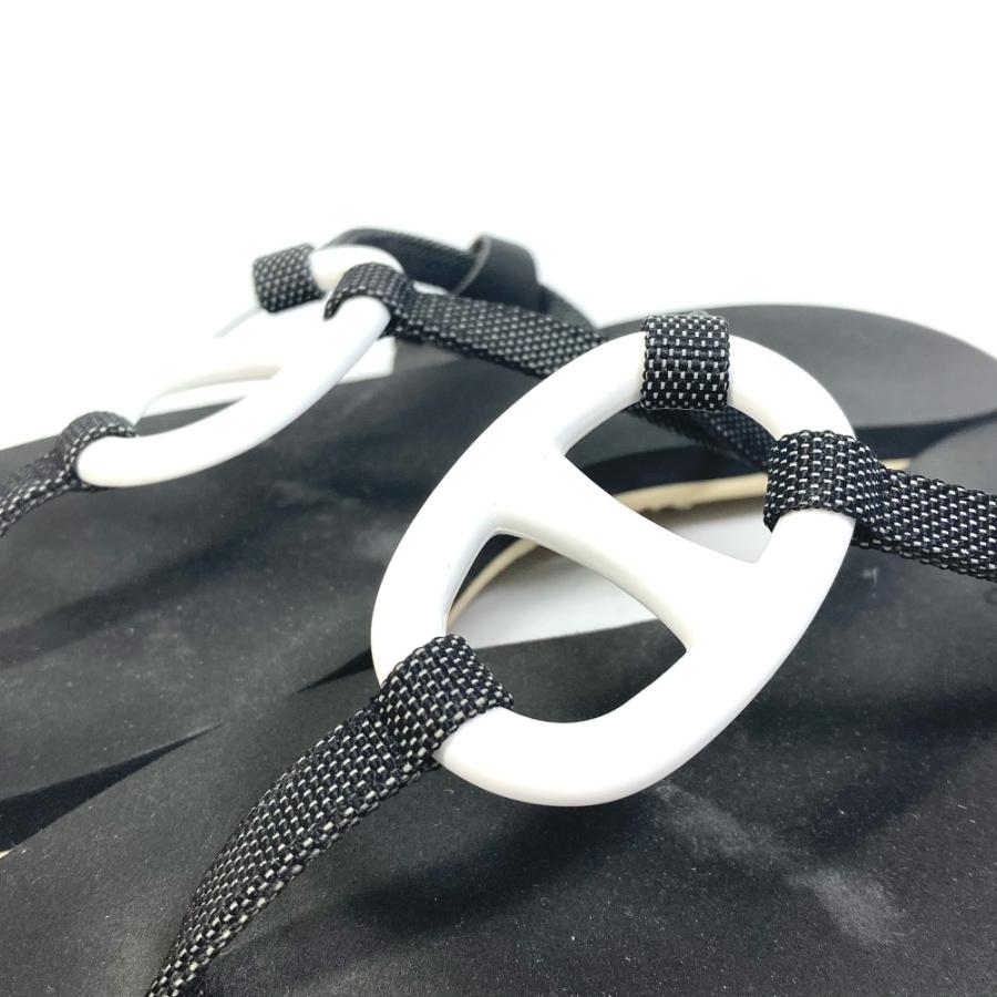 HERMES エルメス シェーヌダンクル カラネラ ビーチサンダル 靴 サンダル ラバー ブラック レディース【中古】 | HERMES | 05