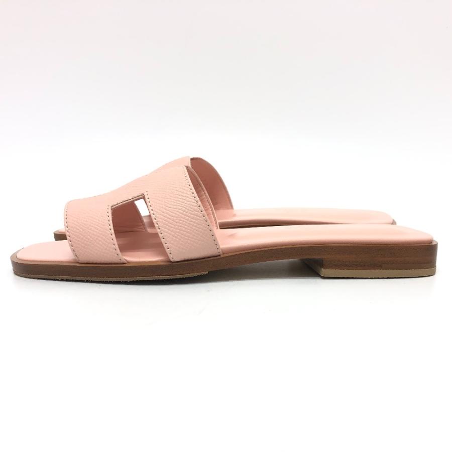 未使用 HERMES エルメス オラン フラットサンダル 靴 スリッパ アパレル サンダル ローズ パール ピンク  ピンク レディース【中古】 | HERMES | 04