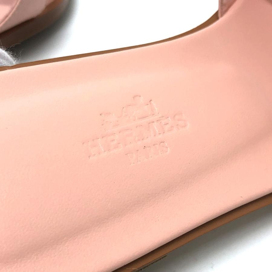 未使用 HERMES エルメス オラン フラットサンダル 靴 スリッパ アパレル サンダル ローズ パール ピンク  ピンク レディース【中古】 | HERMES | 07