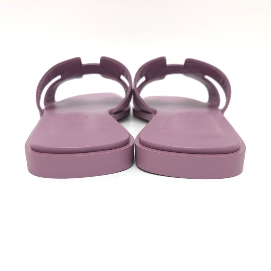 未使用 HERMES エルメス オラン フラット 靴 サンダル スリッパ サンダル パープル レディース【中古】 | HERMES | 05