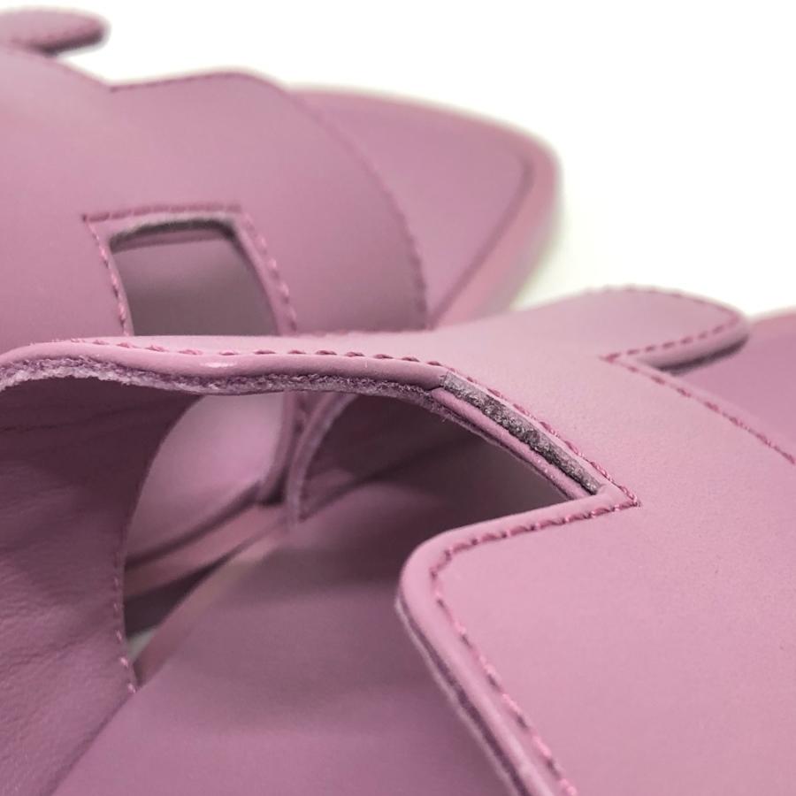 未使用 HERMES エルメス オラン フラット 靴 サンダル スリッパ サンダル パープル レディース【中古】 | HERMES | 06