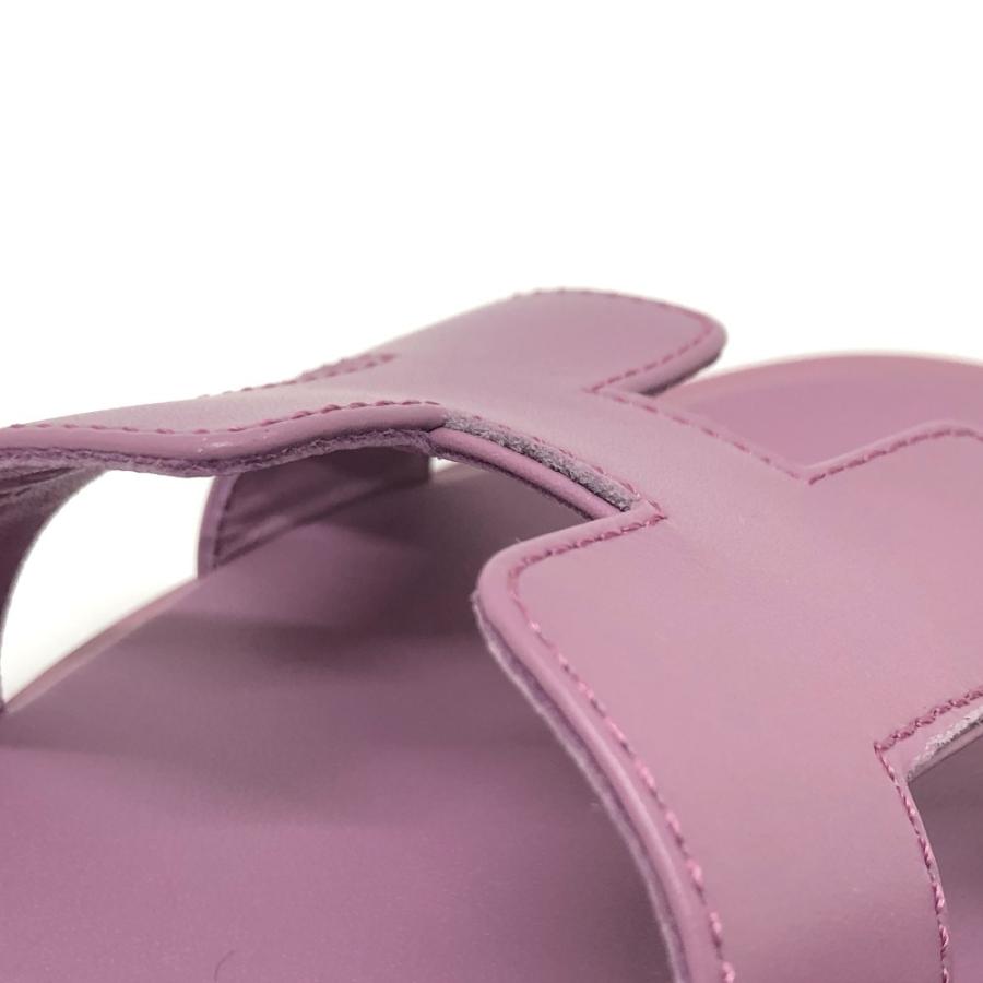未使用 HERMES エルメス オラン フラット 靴 サンダル スリッパ サンダル パープル レディース【中古】 | HERMES | 07