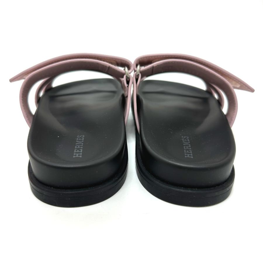 未使用 HERMES エルメス シプレ Hロゴ 靴 シューズ ベルクロ フラット サンダル ピンク レディース【中古】 | HERMES | 06