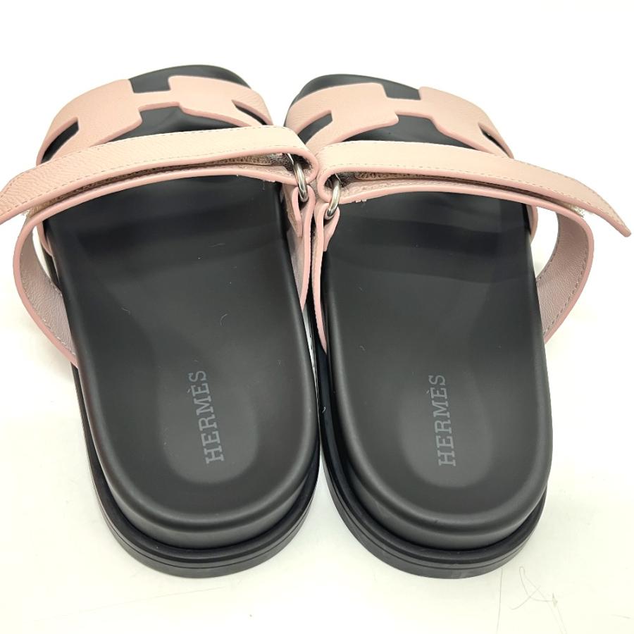 未使用 HERMES エルメス シプレ Hロゴ ベルクロ フラット 靴 サンダル ピンク レディース【中古】 | HERMES | 06