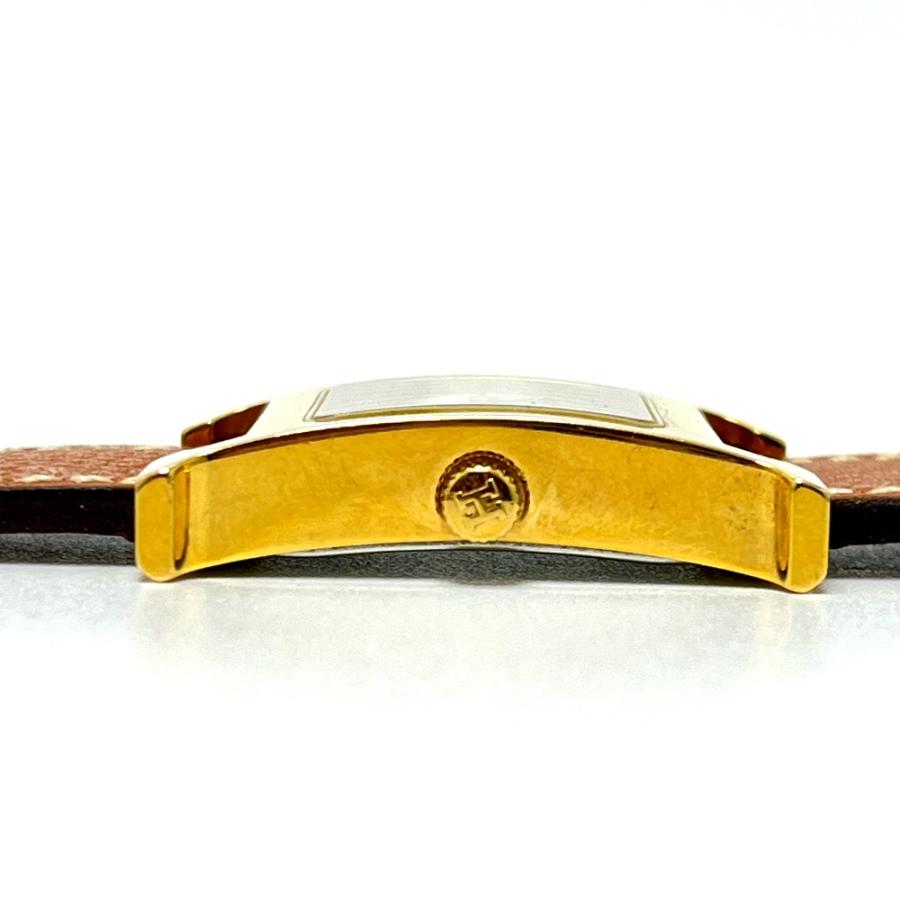 HERMES エルメス HH1.201 Hウォッチ クオーツ ウォッチ 時計 レザーベルト 腕時計 ゴールド レディース【中古】 | HERMES | 06