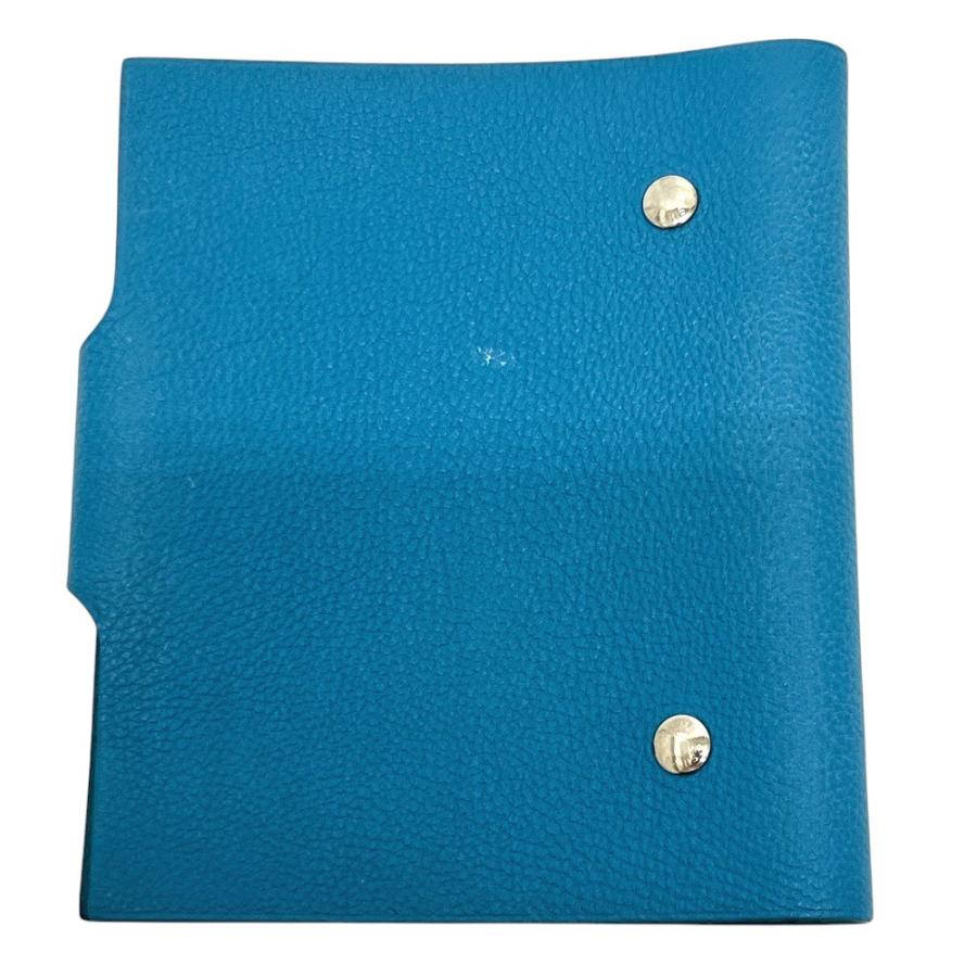 HERMES エルメス ユリスＰＭ 手帳カバー ノート ユリス PM  ブルージーン 手帳カバー ブルー レディース【中古】 | HERMES | 01