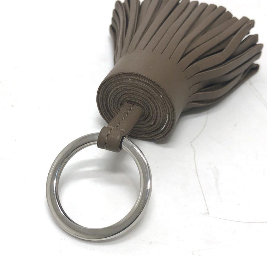 HERMES エルメス カルメン チャーム フリンジ キーホルダー キーリング アニョーミロ エトゥープ ベージュ レディース【中古】未使用 | HERMES | 03