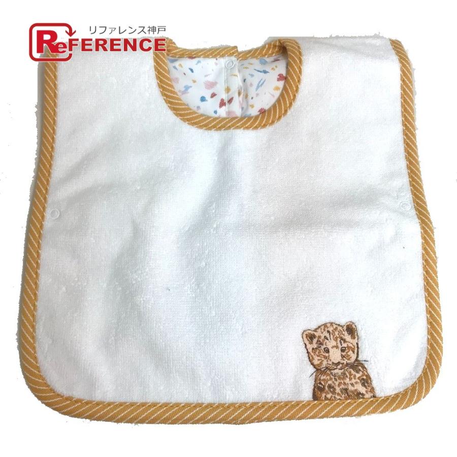新品】HERMES 刺繍 スタイ ちぃ】HERMES 牛刺繍 スタイ よだれかけ