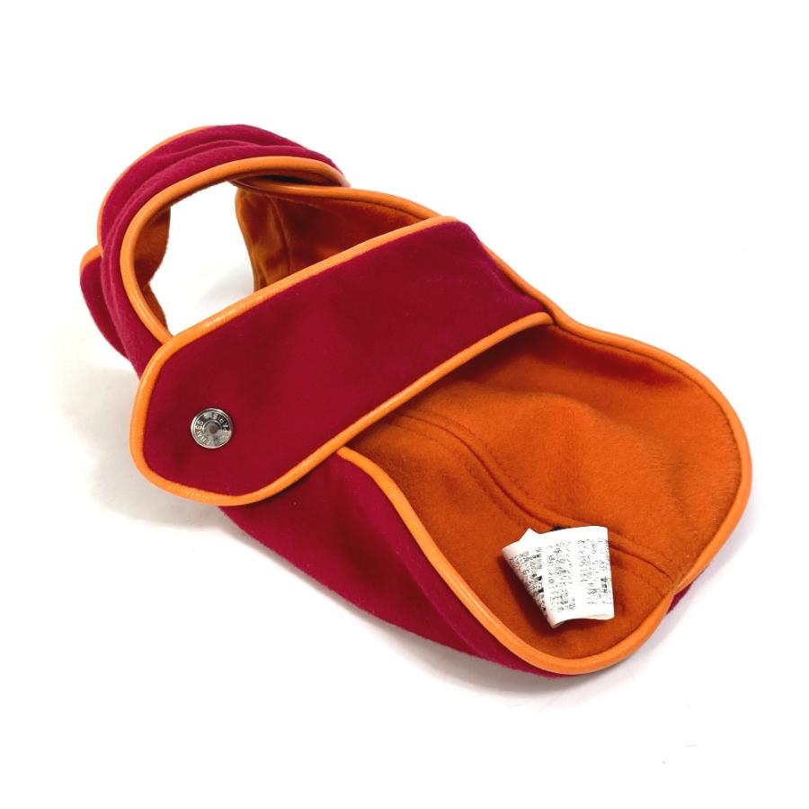 HERMES エルメス セリエ  服 犬 ドッグウェア 犬服 バイカラー 雑貨 カシミヤ レッド ユニセックス【中古】美品 | HERMES | 04