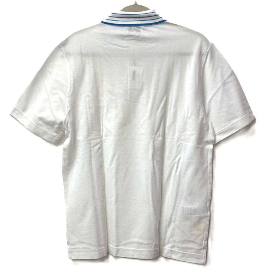 未使用 HERMES エルメス Hロゴ ライン アパレル 半袖 トップス シャツ 襟付き  ポロシャツ ホワイト メンズ【中古】 | HERMES | 01