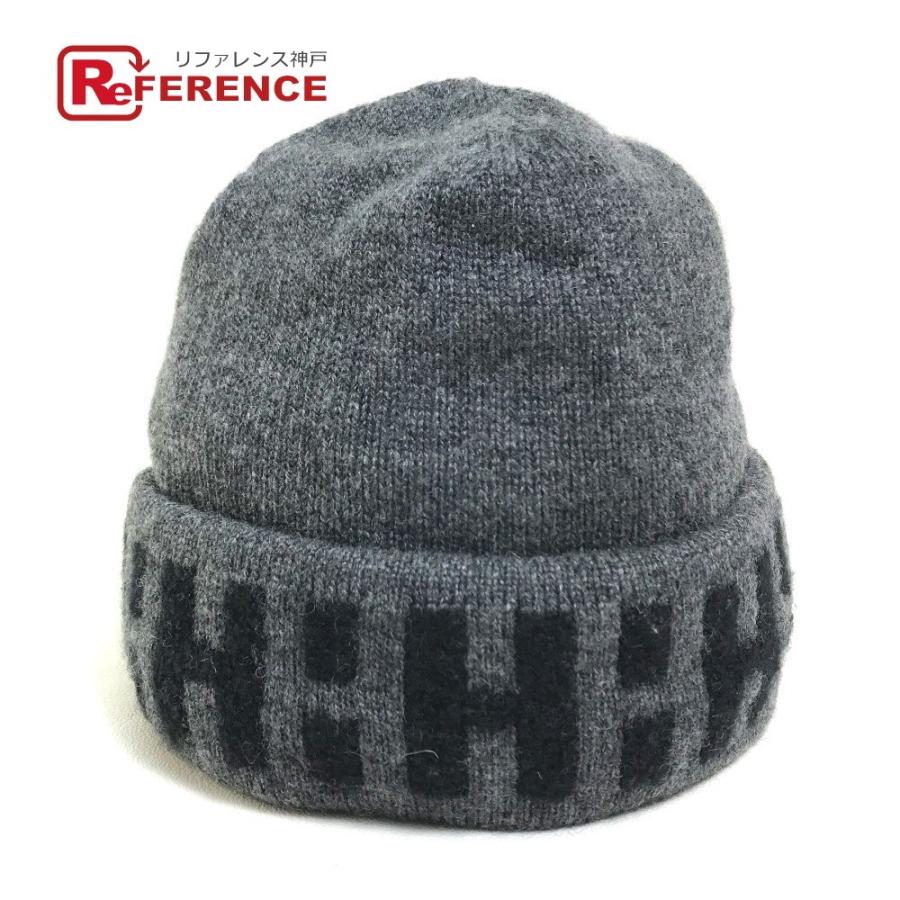 リアル 帽子 Hロゴ ニット帽 エルメス Hermes グレー ポリエステル 中古 ナイロン カシミヤ Me ユニセックス ニット帽 ビーニー ついでに買取キット 無料 も 申し込む Floridapace Gov