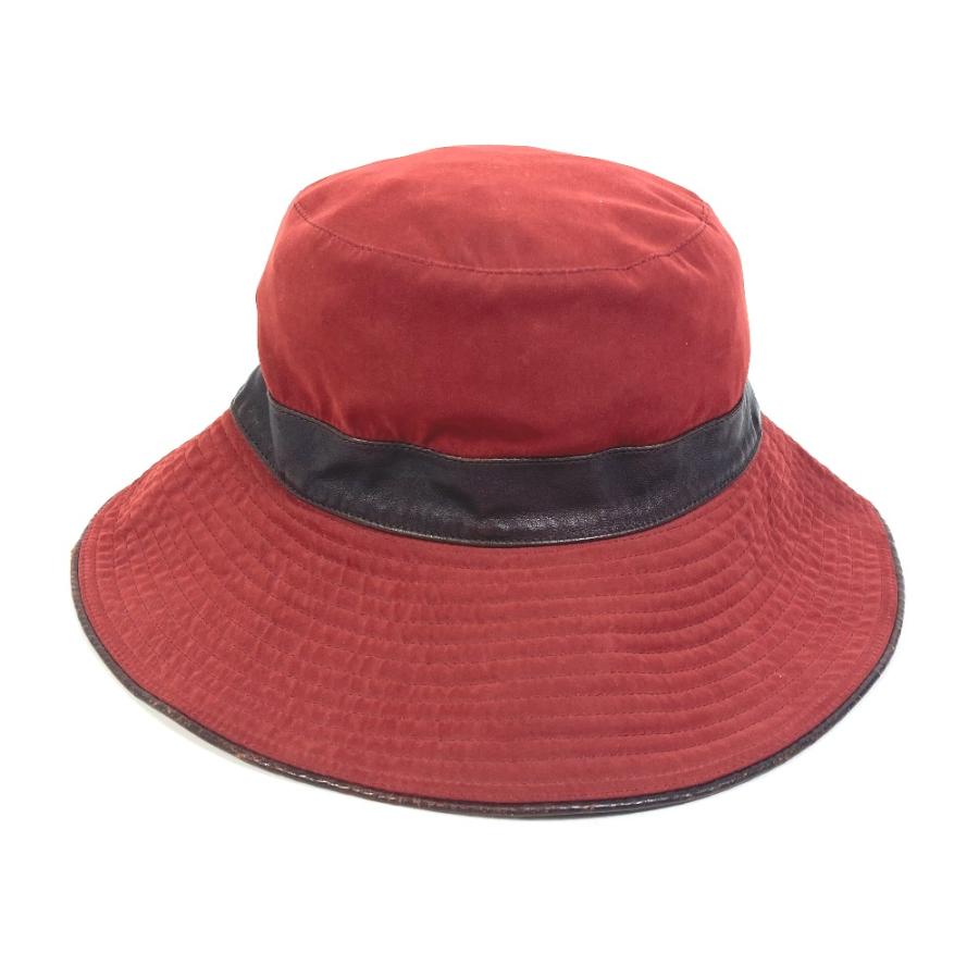 HERMES エルメス バケットハット H刺繍 ロゴ つば広 帽子 ハット  