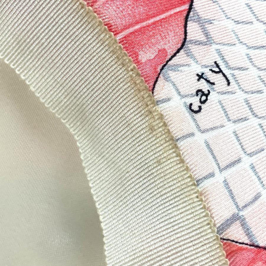 HERMES エルメス フラワー 花 蝶 バタフライ 帽子 シルク ピンク HERMES エルメス 蝶ネクタイ ボウタイ ヌーパピヨン 花咲く織物