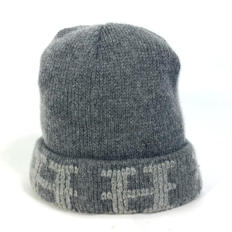 HERMES（エルメス） ビーニー 帽子 ニット帽 ニットキャップ Hロゴ