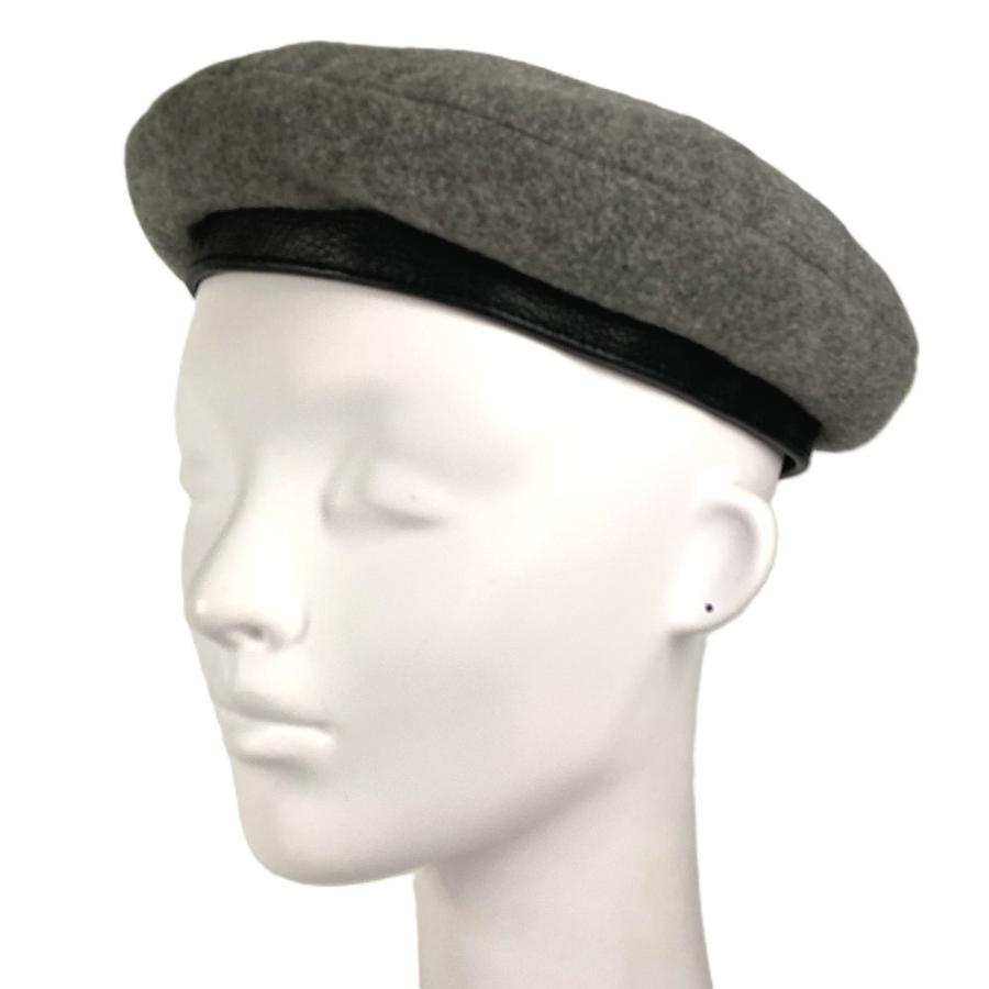 HERMES（エルメス） 帽子 ベレー帽 グレー レディース【中古 