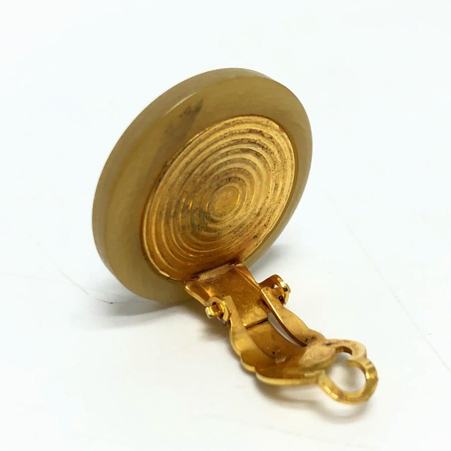 HERMES エルメス バッファローホーン イヤリング アクセサリー 小物 イヤリング ベージュ レディース【中古】 | HERMES | 05