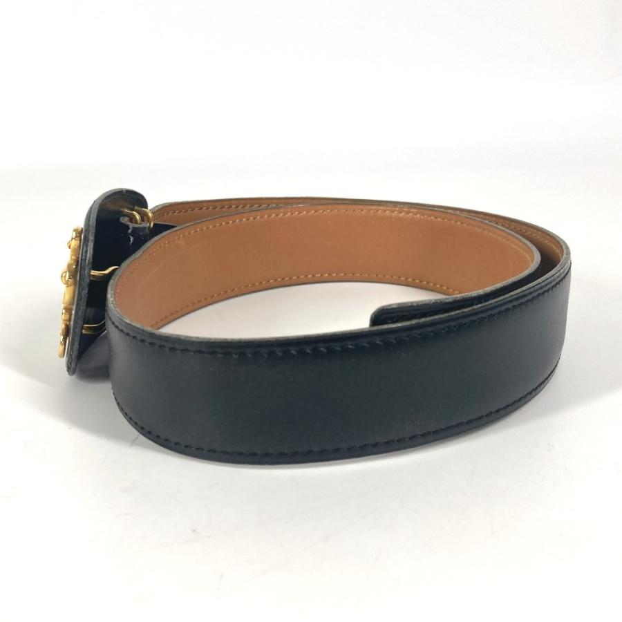 HERMES（エルメス） ヴィンテージ バックル ベルト ブラック