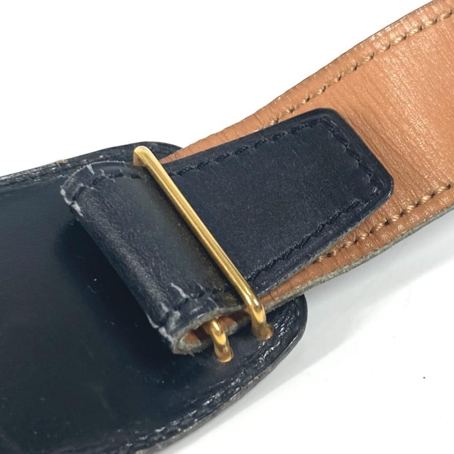 HERMES（エルメス） ヴィンテージ バックル ベルト ブラック