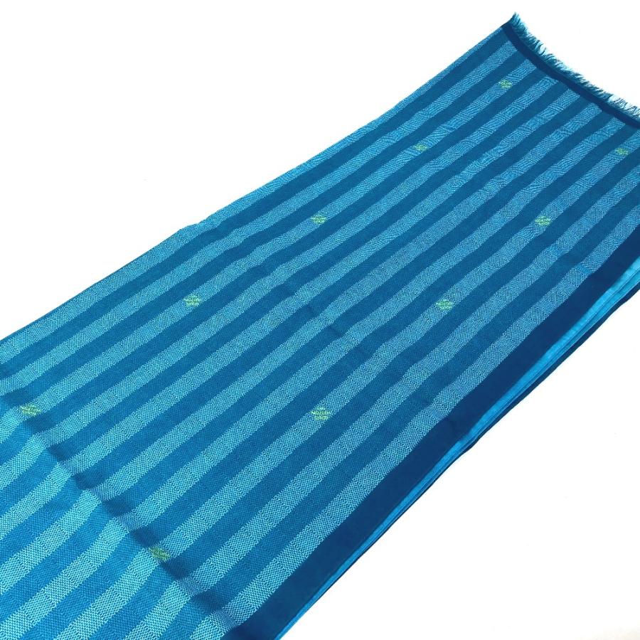 未使用 LOUIS VUITTON ルイヴィトン M77584 エトール・ダミエ ストライプス ショール マフラー ストール ブルー メンズ【中古】 | LOUIS VUITTON | 06