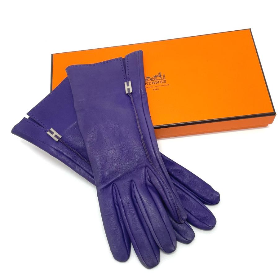 HERMES（エルメス） H金具 グローブ 革手袋 小物 手袋 レザー