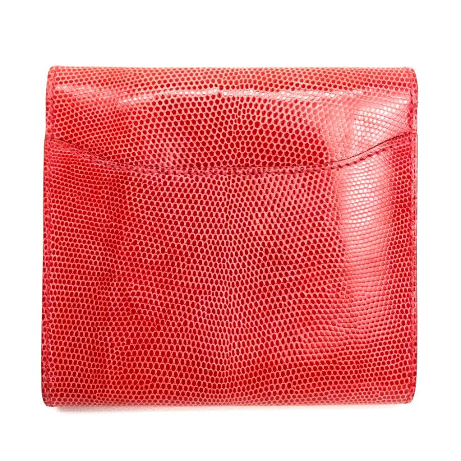 HERMES エルメス N□刻 コンパクトウォレット コンタンス 二つ折り財布(あり) リザード レディース ブーゲンビリアの画像