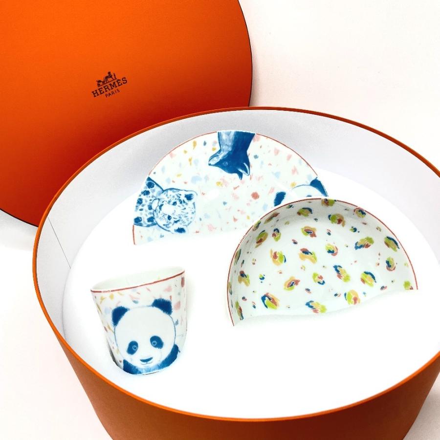 エルメス　パスパス食器　カップ3点セット　新品未使用 HERMES エルメス 食器 パスパス ベビー食器セット 3点 箱あり