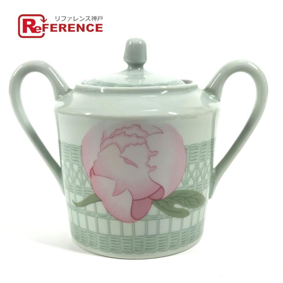 未使用 HERMES エルメス ピヴォワンヌ シュガーポット 砂糖 キッチン用品 調理器具 食器 小物入れ グリーン レディース【中古】 | HERMES