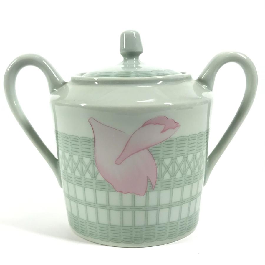 未使用 HERMES エルメス ピヴォワンヌ シュガーポット 砂糖 キッチン用品 調理器具 食器 小物入れ グリーン レディース【中古】 | HERMES | 01