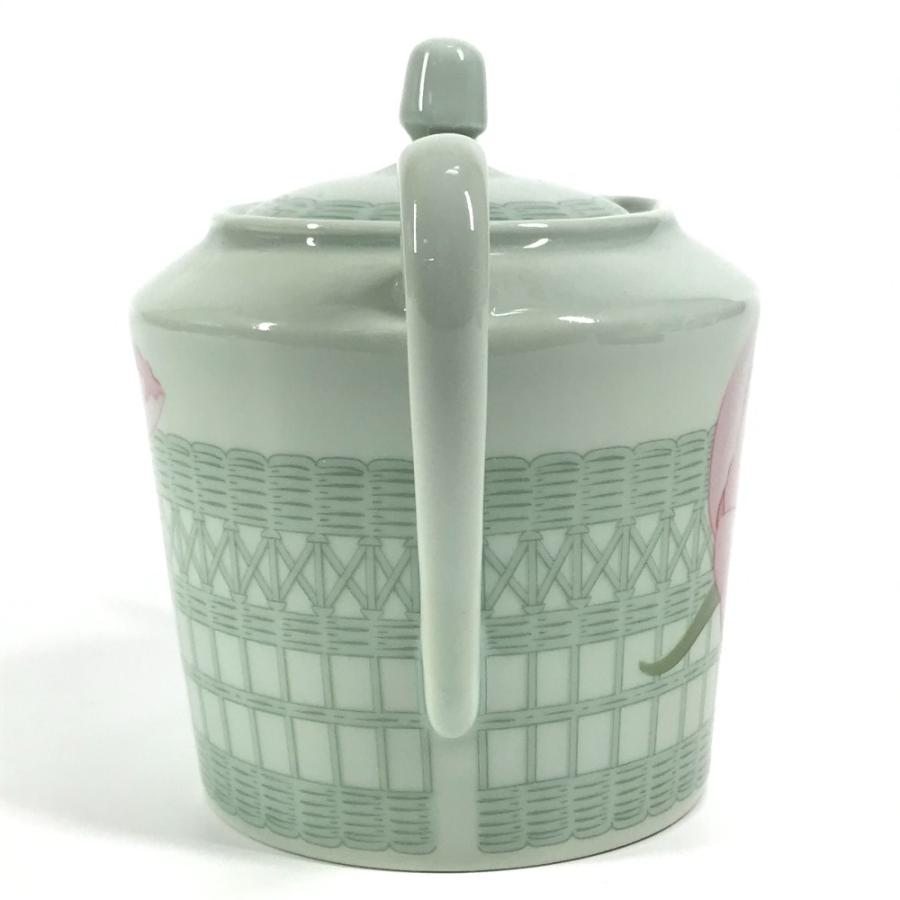 未使用 HERMES エルメス ピヴォワンヌ シュガーポット 砂糖 キッチン用品 調理器具 食器 小物入れ グリーン レディース【中古】 | HERMES | 03