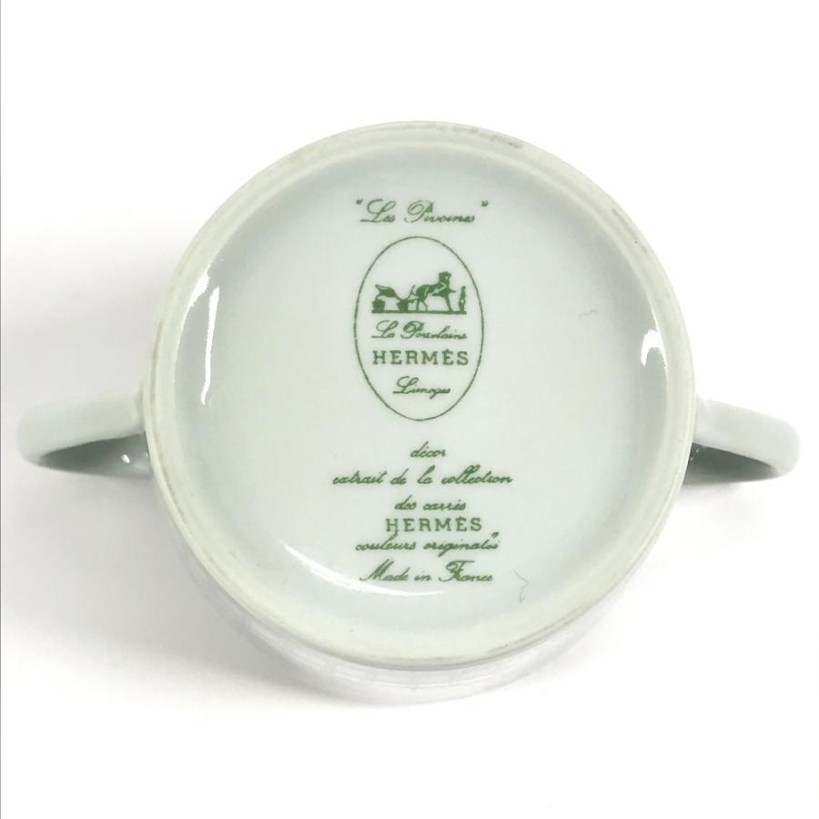 未使用 HERMES エルメス ピヴォワンヌ シュガーポット 砂糖 キッチン用品 調理器具 食器 小物入れ グリーン レディース【中古】 | HERMES | 04