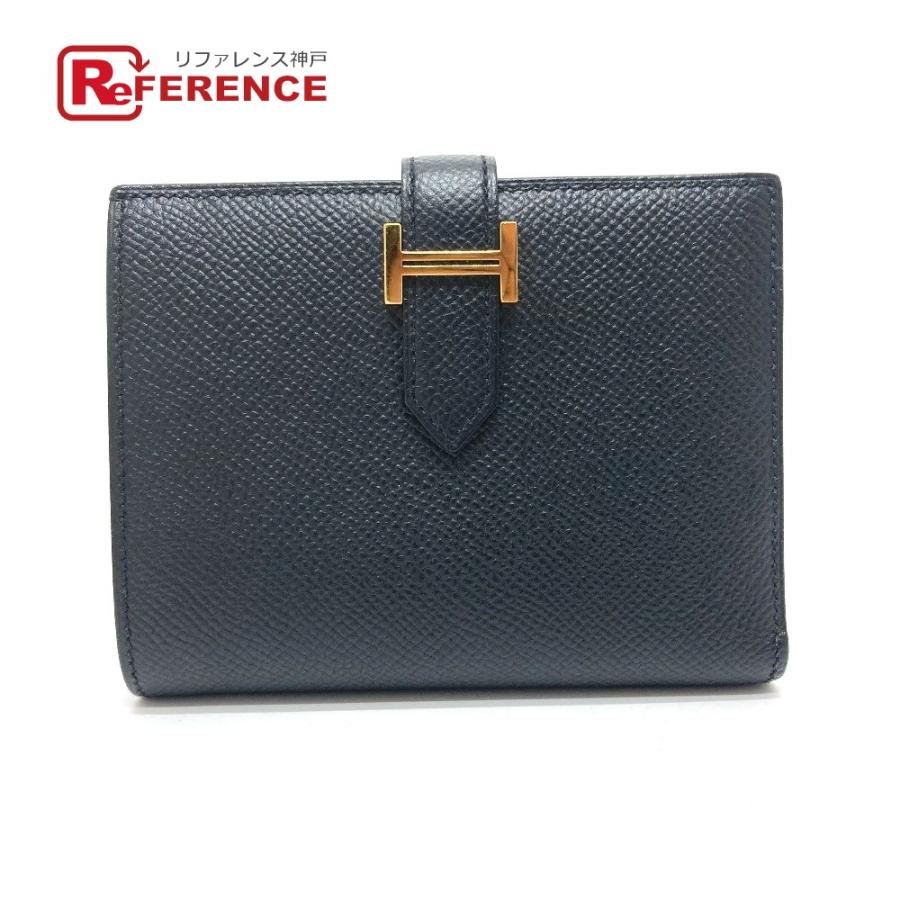 HERMES エルメス ベアン コンパクト ウォレット 2つ折り財布 ヴォー 