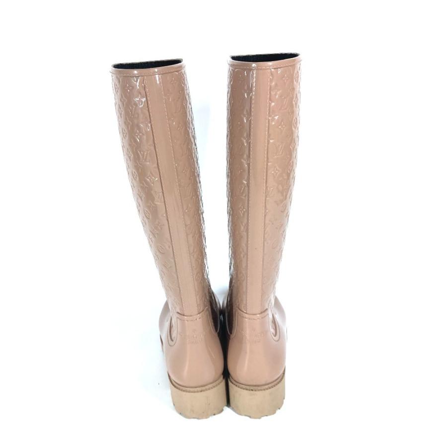 LOUIS VUITTON ルイヴィトン ロング レインブーツ 長靴 シューズ ロングブーツ モノグラム レインシューズ ベージュ レディース【中古】 | LOUIS VUITTON | 02