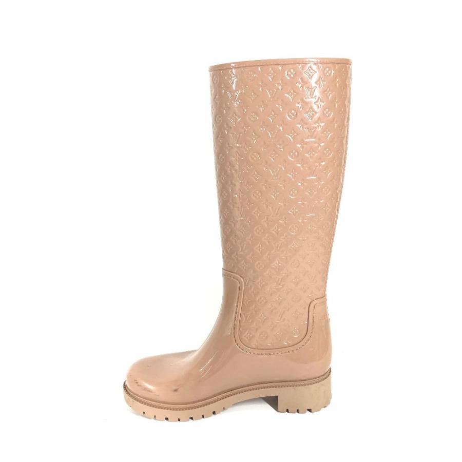 LOUIS VUITTON ルイヴィトン ロング レインブーツ 長靴 シューズ ロングブーツ モノグラム レインシューズ ベージュ レディース【中古】 | LOUIS VUITTON | 05