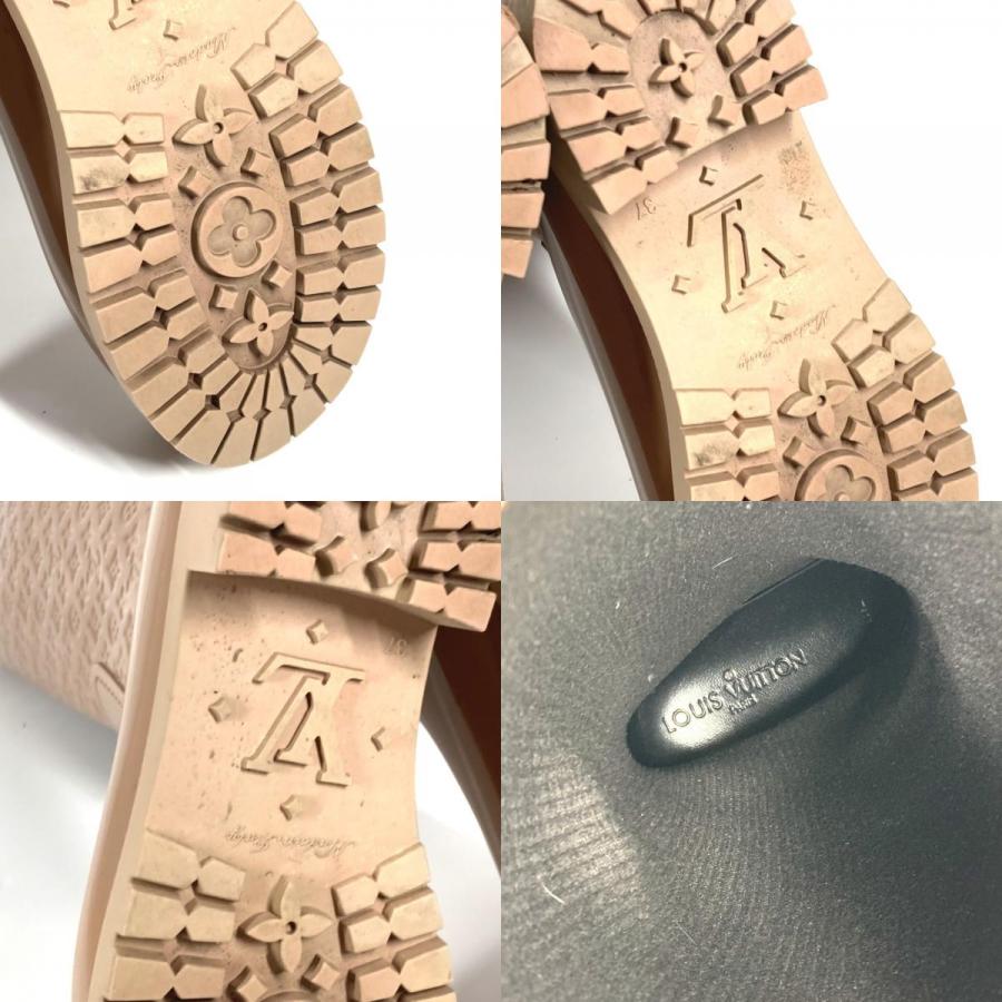 LOUIS VUITTON ルイヴィトン ロング レインブーツ 長靴 シューズ ロングブーツ モノグラム レインシューズ ベージュ レディース【中古】 | LOUIS VUITTON | 09