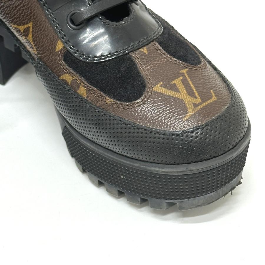LOUIS VUITTON ルイヴィトン ワッペン 靴 ヒール アンクル ショートブーツ ローリエート ライン ブーツ ブラック レディース【中古】 | LOUIS VUITTON | 07