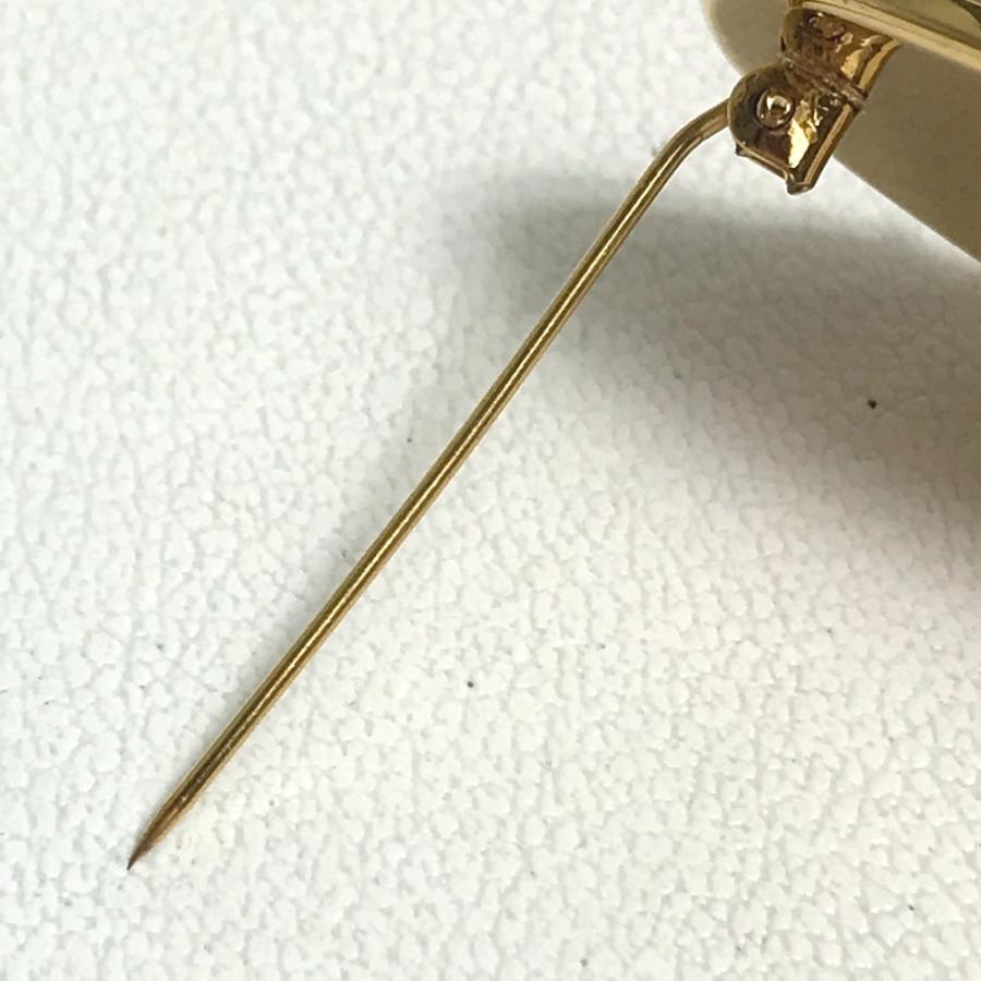 HERMES エルメス バード 鳥モチーフ エマイユ ブローチ メタル ゴールド×レッド レディース【中古】 | HERMES | 05