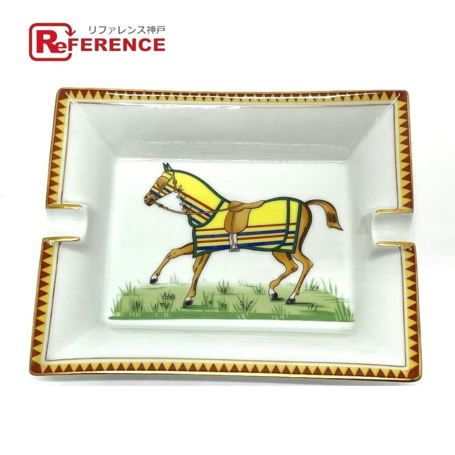 消費税無し 新品!! HERMES エルメス 馬柄 灰皿 アクセサリー入れ 食器