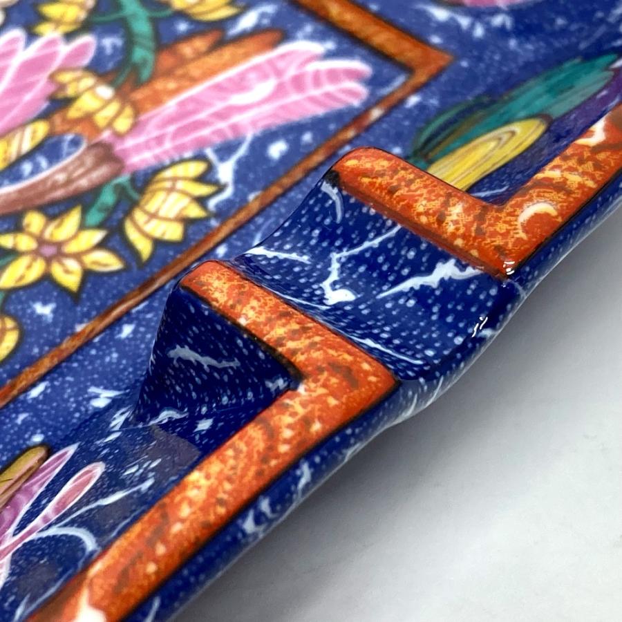 美品 HERMES エルメス インテリア ピエールドリアン・エ・ドクシダン アシュトレイ 灰皿 陶器 ブルー ユニセックス【中古】 | HERMES | 07